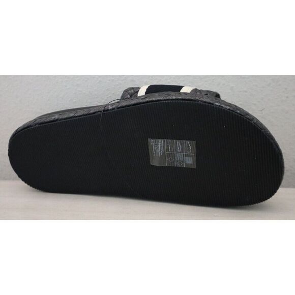 H&M 1215225-001 Women's Sz 6 Black Braided Foot Strap Espadrille Slide Sandals - Picture 7 of 9